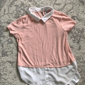 Adorable Pink Peter Pan blouse